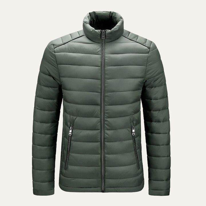 Mens Quilted Puffer Jacket Insulated Warm Fit