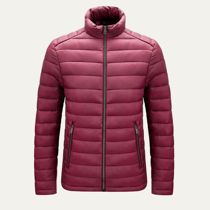 Mens Quilted Puffer Jacket Insulated Warm Fit