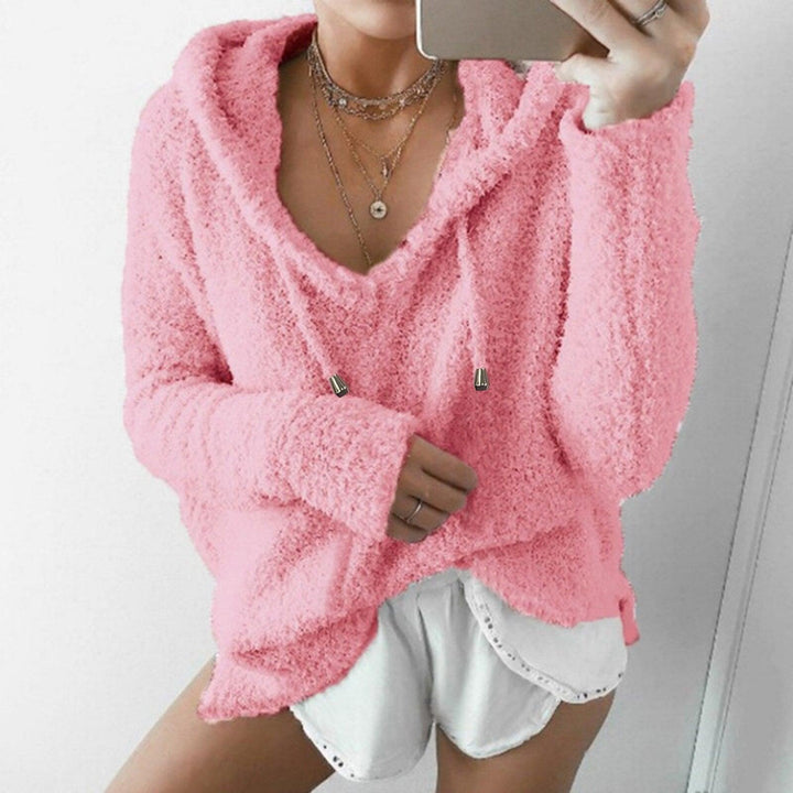 Womens Teddy Hoodie Sweater Comfortable Fit