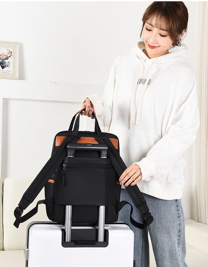 Unisex Travel Backpack Water-Resistant Lightweight Oxford
