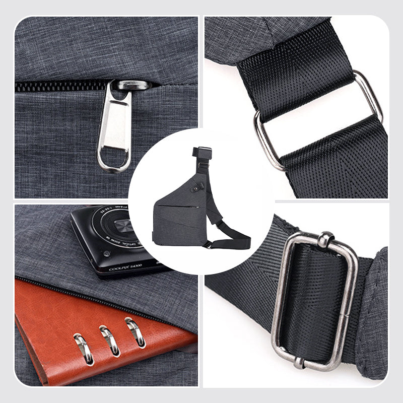 Unisex Anti-Theft Shoulder Bag Travel-Resistant Design