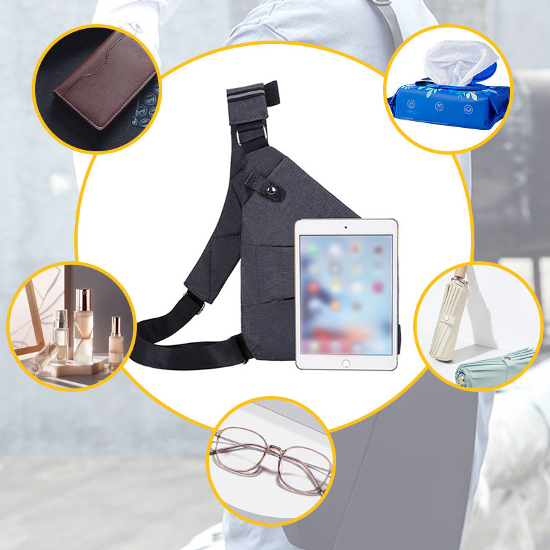 Unisex Anti-Theft Shoulder Bag Travel-Resistant Design