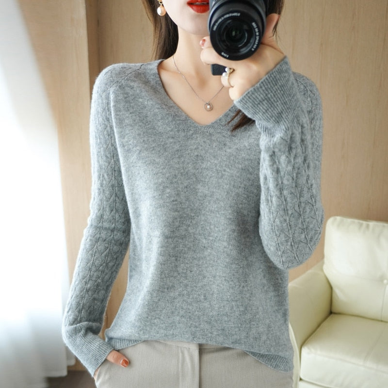 Womens Sweater Modern Knit Relaxed Fit - BritishMode