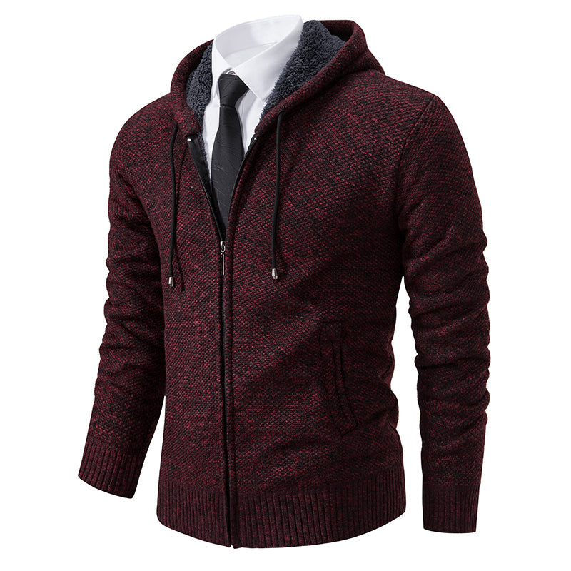 Mens Zip Cardigan Knit Casual Fit