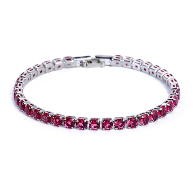 Womens Tennis Bracelet with Zirconia Sparkling Chain