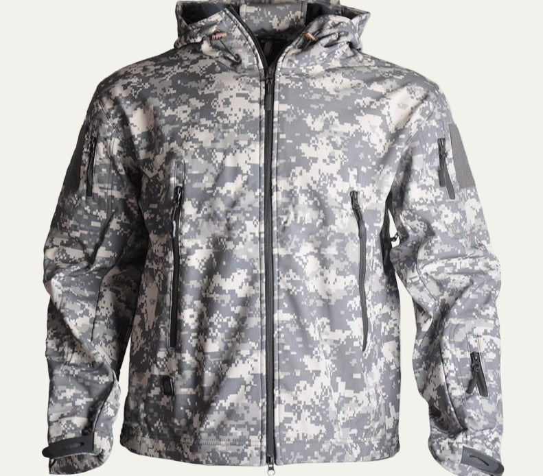 Mens Utility Jacket with Hood Tactical Style