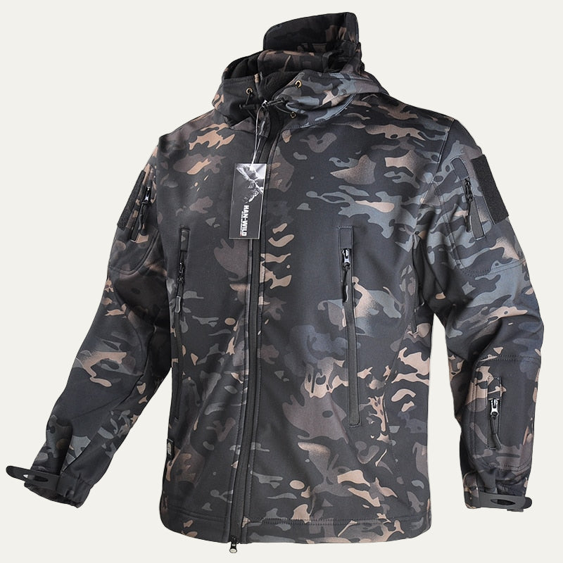 Mens Utility Jacket with Hood Tactical Style