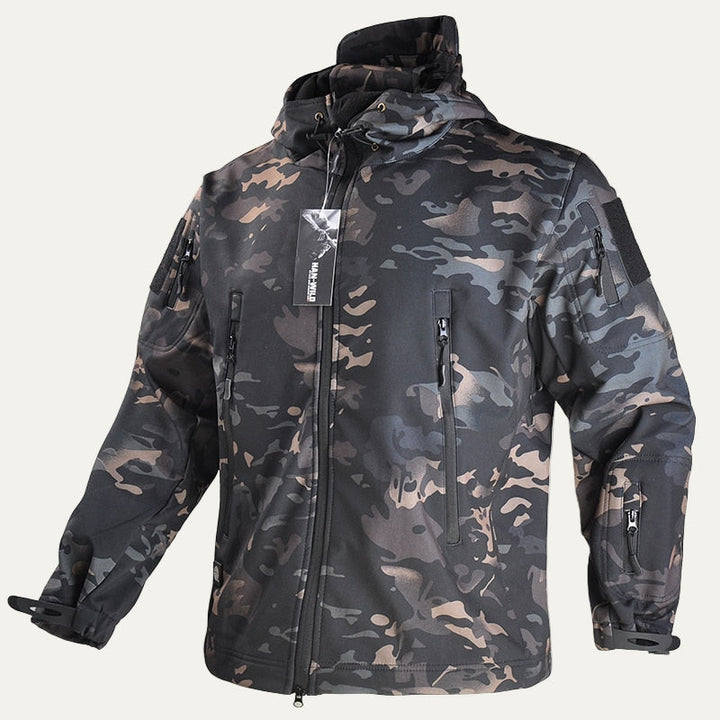Mens Utility Jacket with Hood Tactical Style