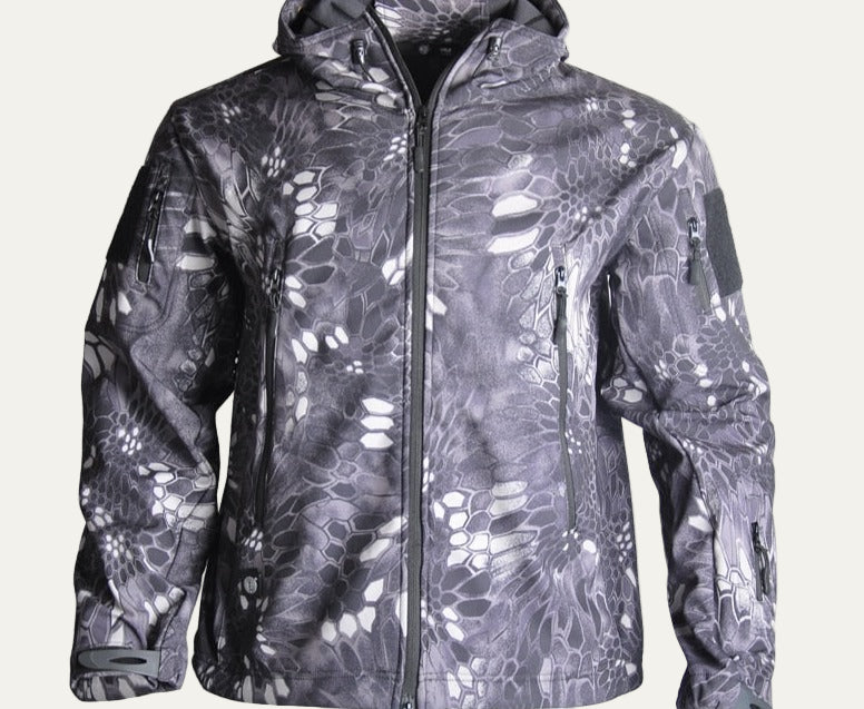Mens Utility Jacket with Hood Tactical Style