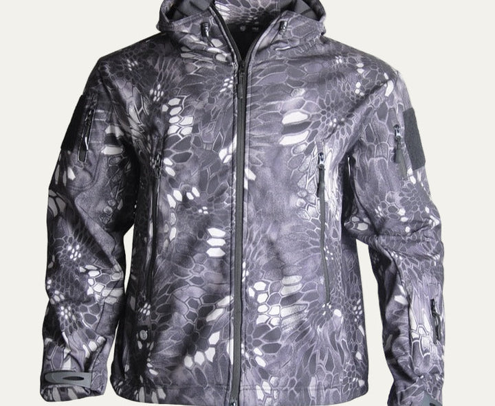 Mens Utility Jacket with Hood Tactical Style
