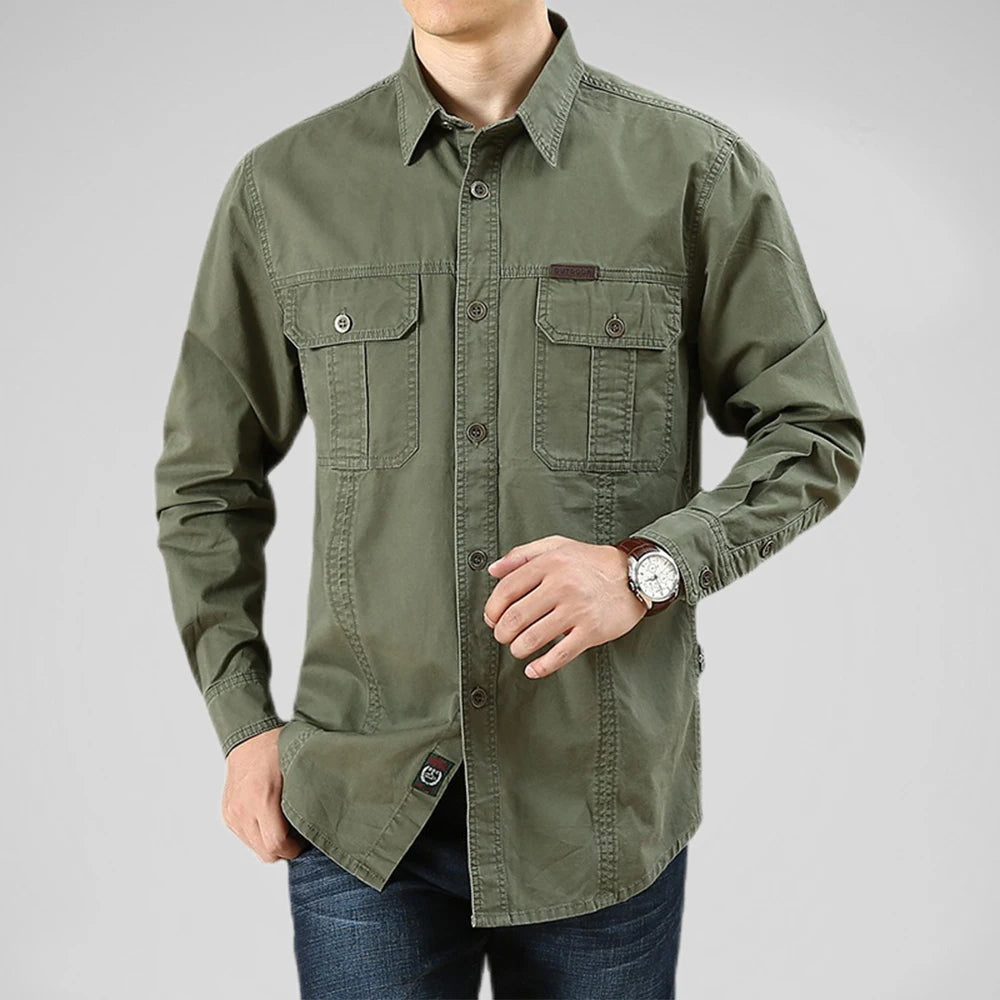 Mens Outdoor Shirt Classic Regular Fit