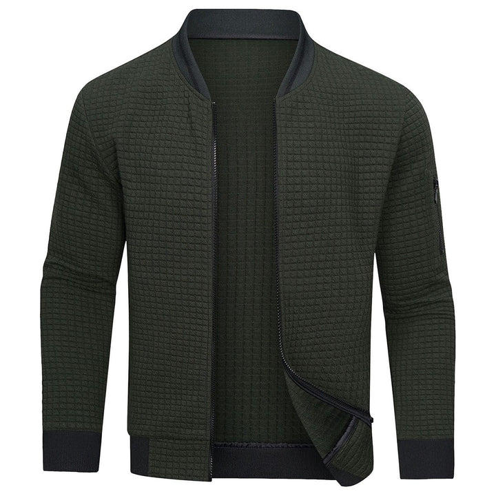 Mens Bomber Jacket Padded Zipper Closure