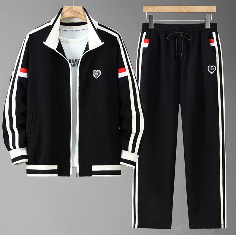 Womens Plus Size Crew Neck Sweatshirt and Jogger Pants Set - BritishMode