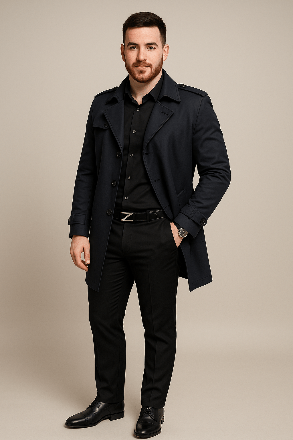 Womens Trench Coat Timeless Fit Classic Style - BritishMode