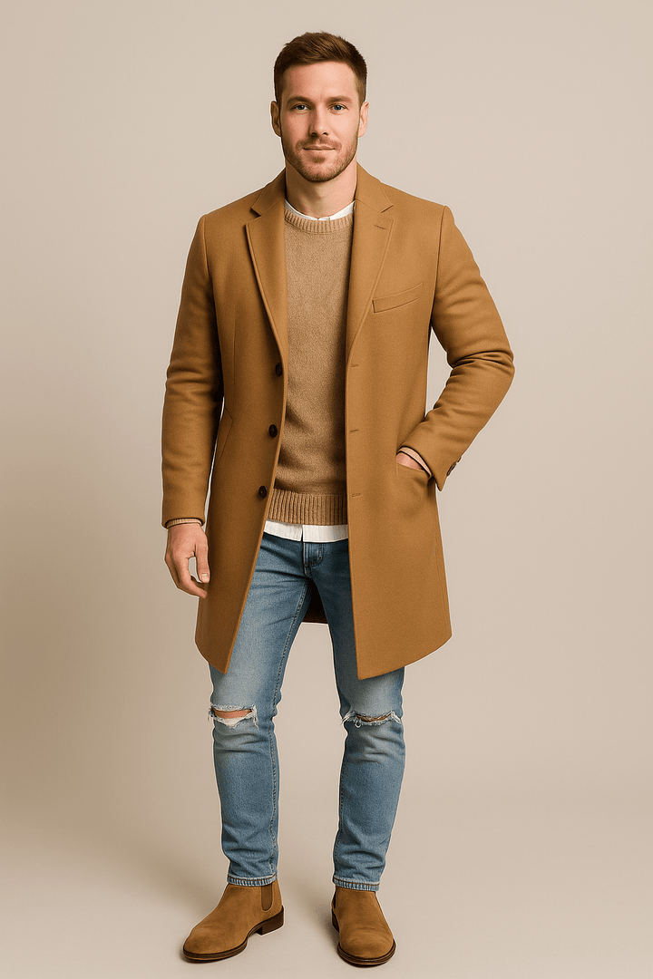 Womens Tailored Trench Coat Classic Fit