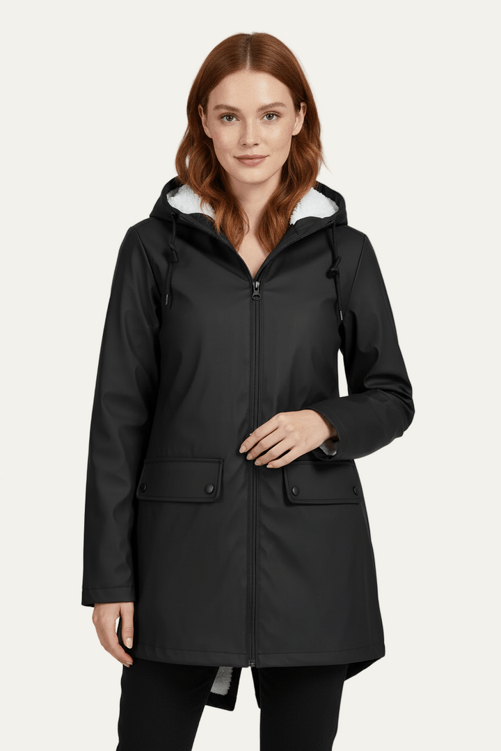 Womens Parka Water Repellent Sherpa Lined - BritishMode