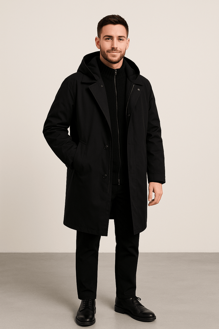 Womens Trench Coat Wool Blend Tailored Fit - BritishMode