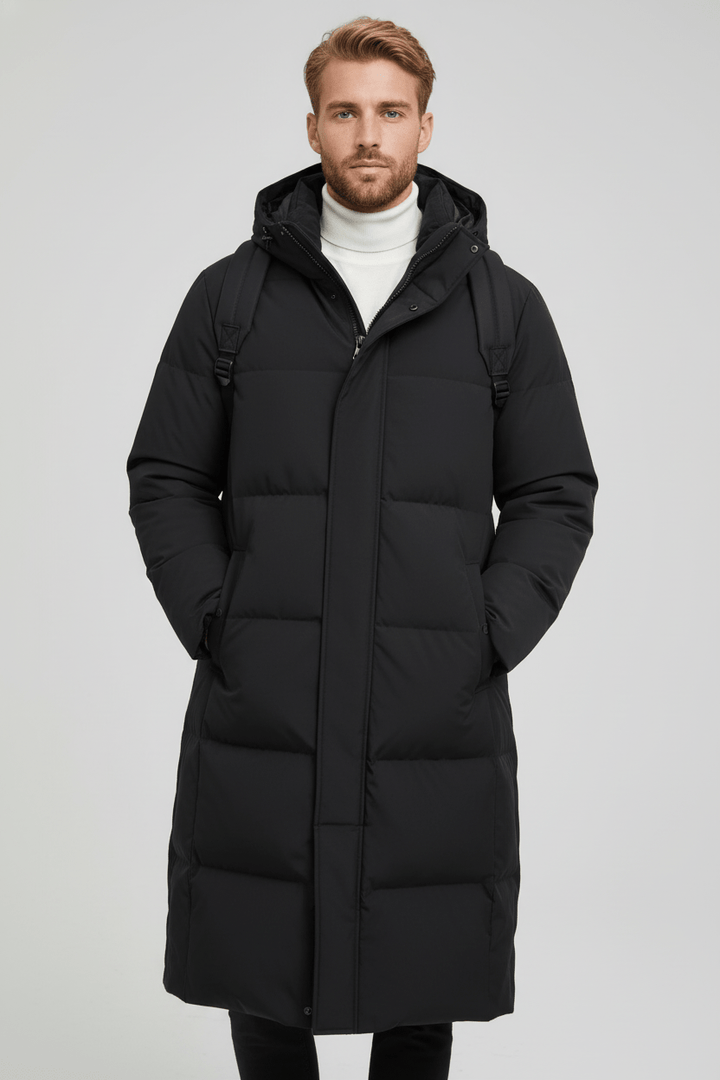 Womens Long Quilted Puffer Coat Insulated Warm Fit - BritishMode