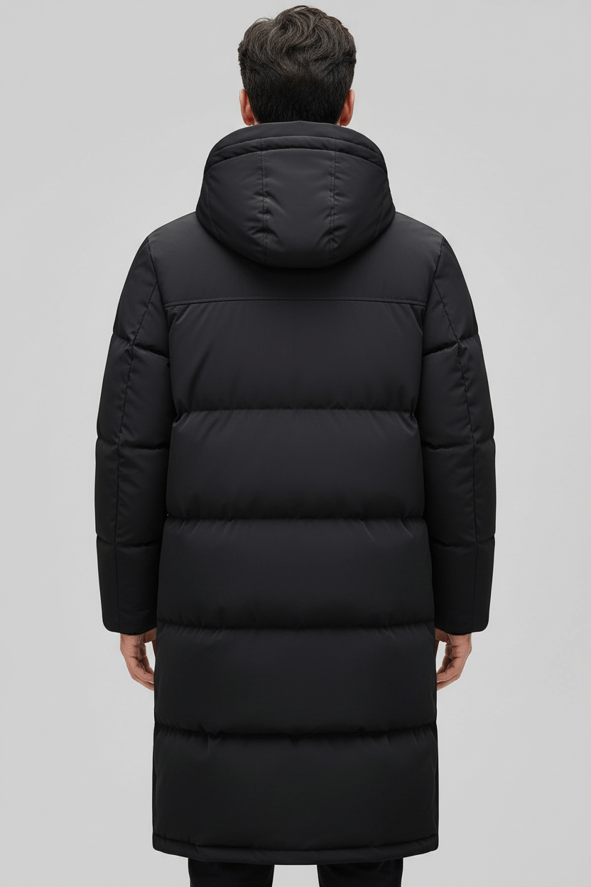 Womens Long Quilted Puffer Coat Insulated Warm Fit