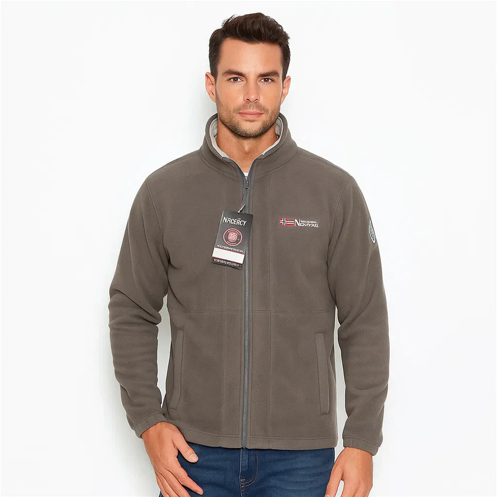 Mens Fleece Jacket with Zip Soft Fit - BritishMode