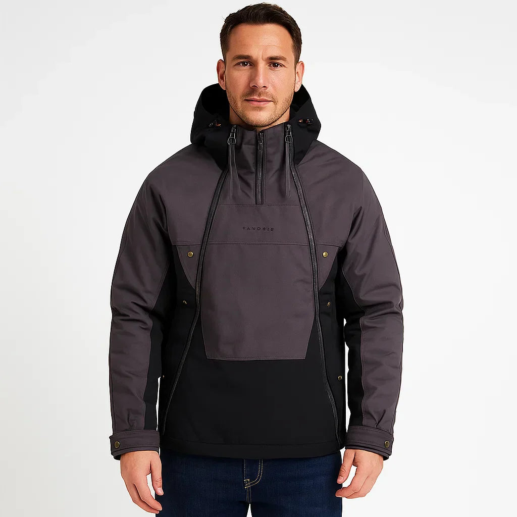 Mens Pullover Anorak Jacket Technical Lightweight - BritishMode