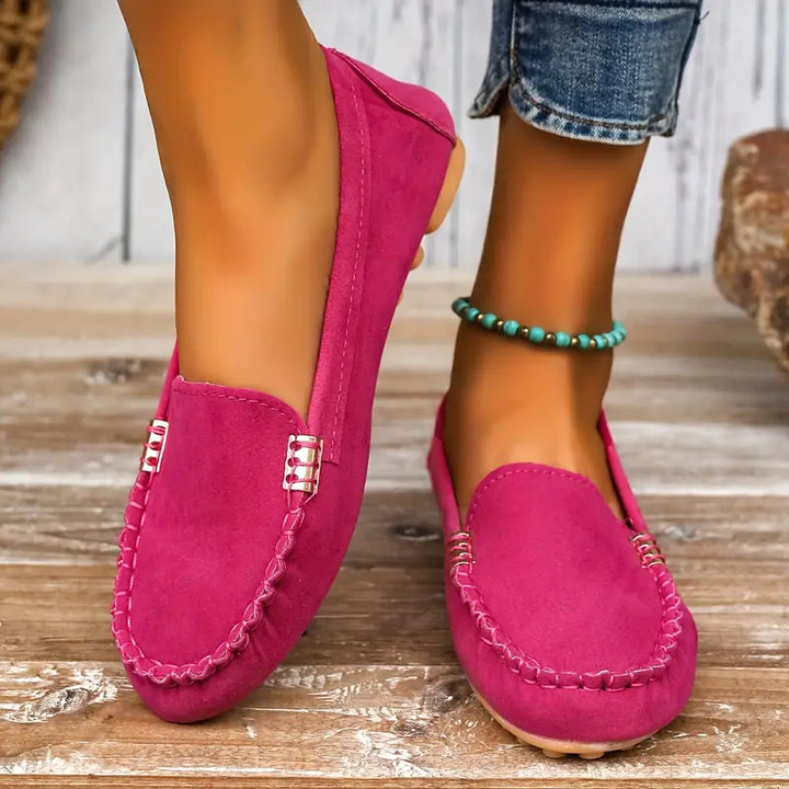 Womens Slip-On Flat Shoes Comfortable Fit