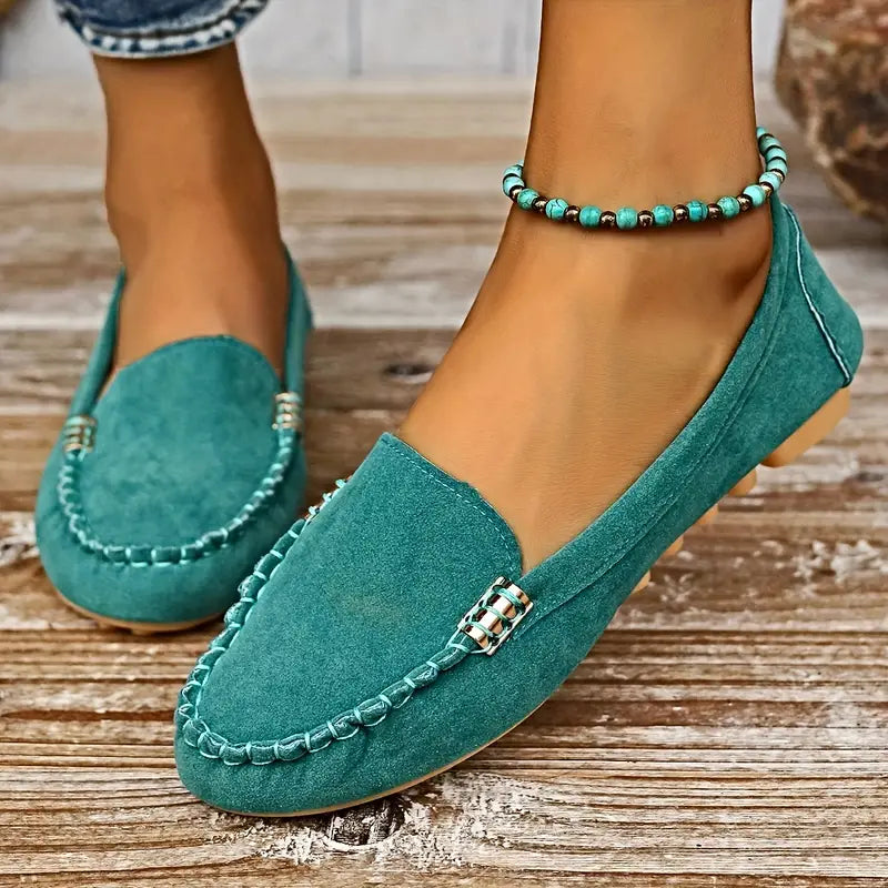 Womens Slip-On Flat Shoes Comfortable Fit