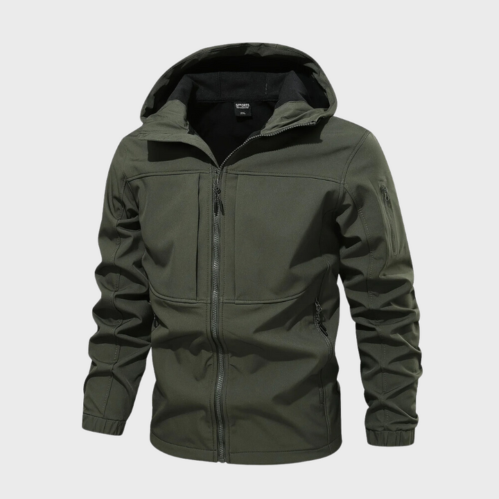 Mens Casual Hooded Jacket Relaxed Fit