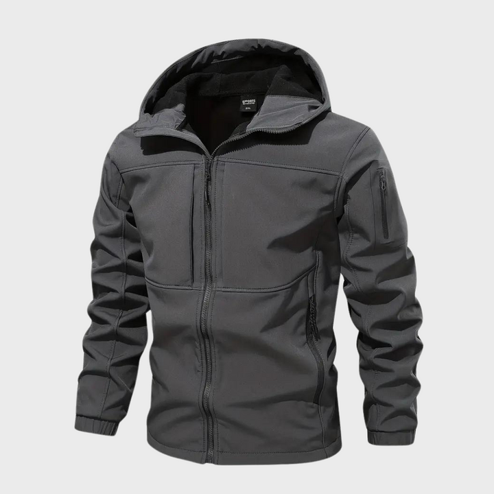 Mens Casual Hooded Jacket Relaxed Fit