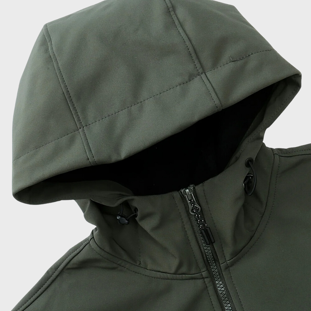 Mens Casual Hooded Jacket Relaxed Fit