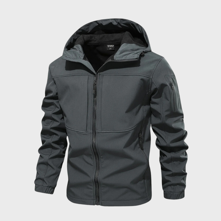Mens Casual Hooded Jacket Relaxed Fit