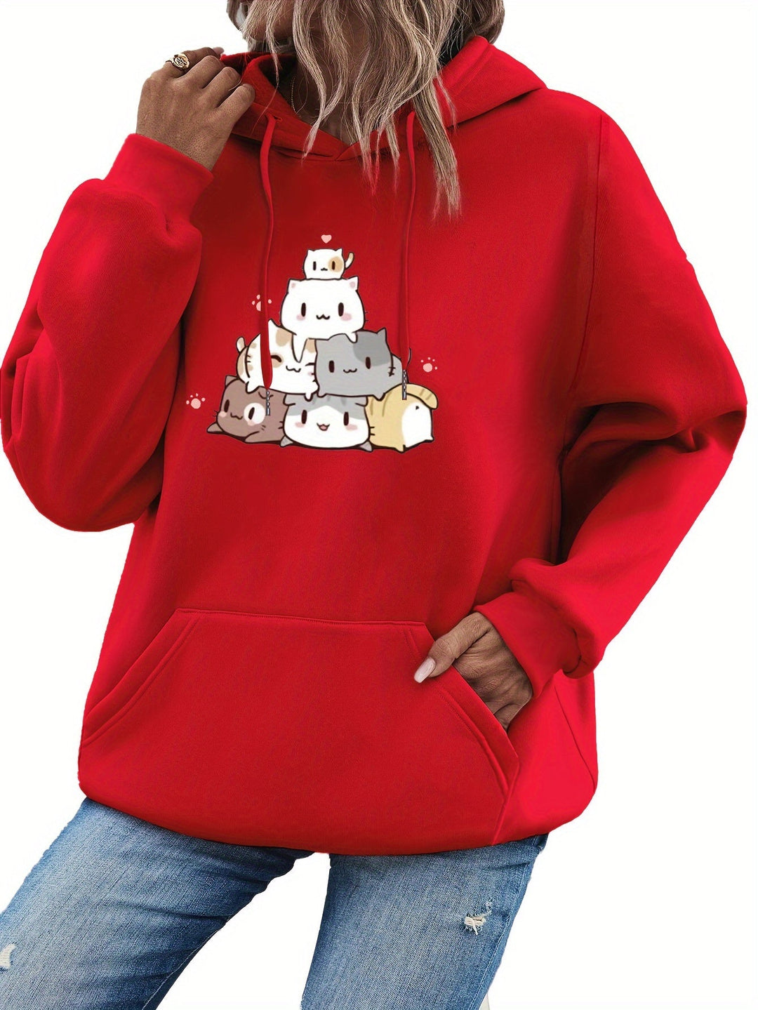 Womens Hoodie Sweatshirt Warm Casual Fit