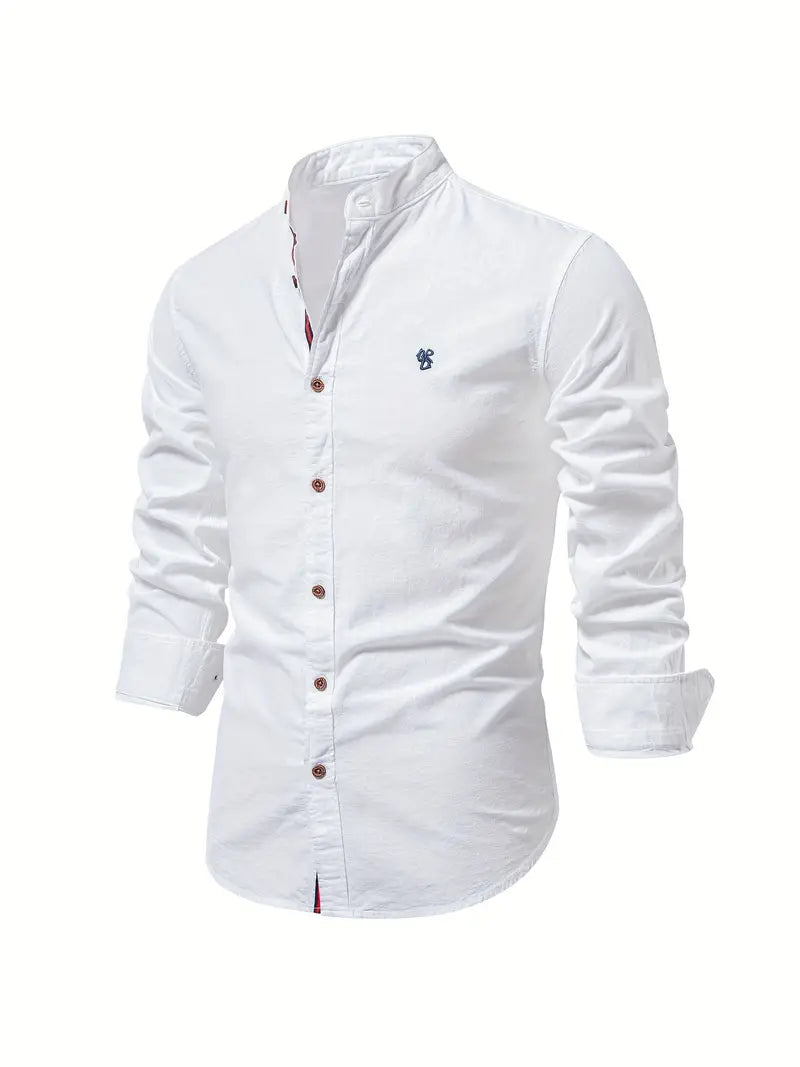 Mens Linen Casual Shirt Relaxed Fit - BritishMode