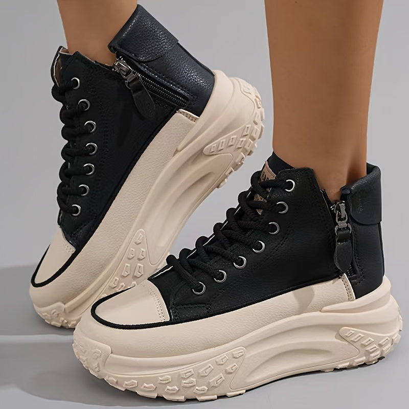 Womens High Top Sneakers Comfortable Casual Fit - BritishMode