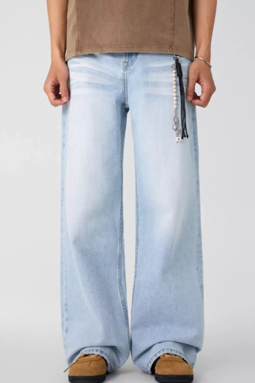 Mens Distressed Denim Jeans Relaxed Fit - BritishMode