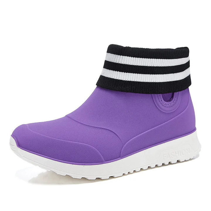 Unisex Waterproof Ankle Boots Slip-On