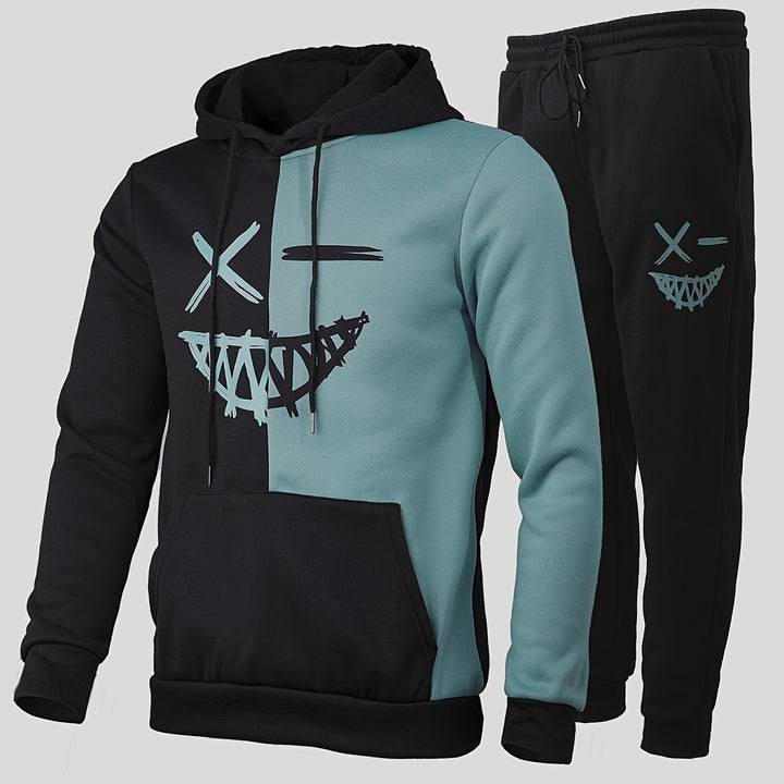 Unisex Hoodie and Sweatpants Set Cotton Relaxed Fit