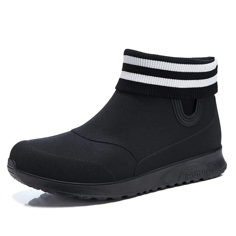Unisex Waterproof Ankle Boots Slip-On
