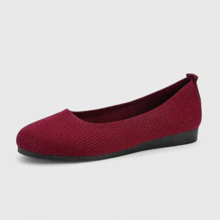 Womens Orthopedic Knit Ballet Flats Slip-On