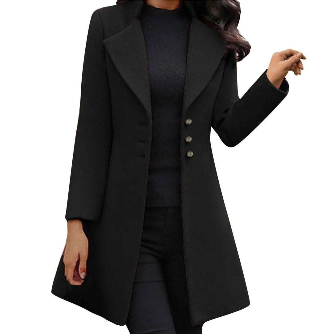 Womens Coat Warm Autumn Outerwear Classic Fit