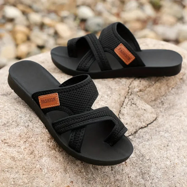 Womens Orthopedic Sandals with Bunion Support Cross Strap