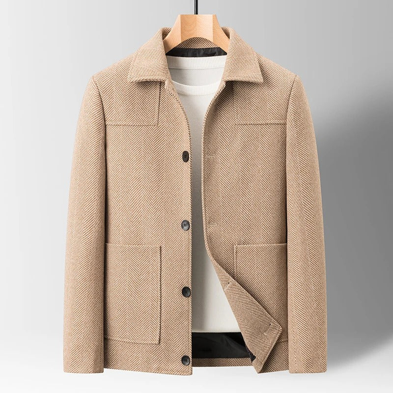 Mens Herringbone Jacket Classic Fit