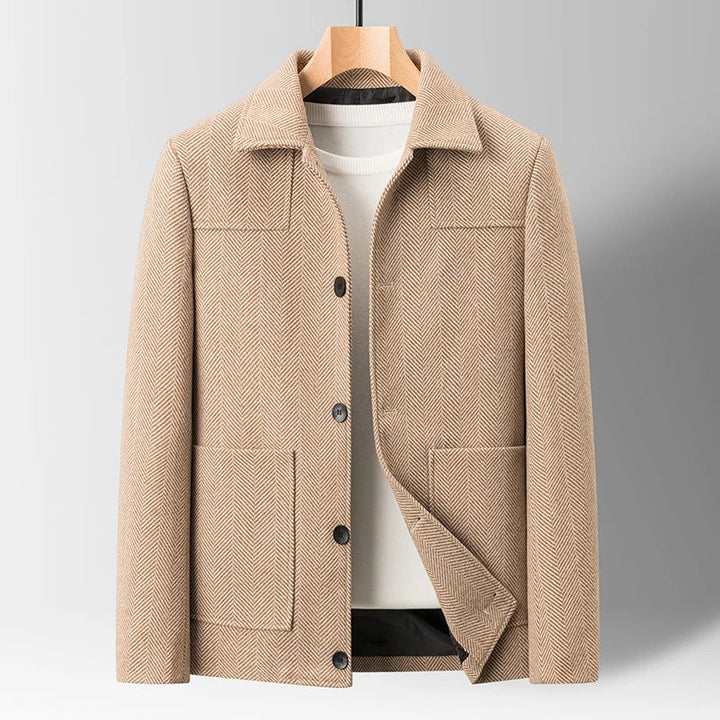 Mens Herringbone Jacket Classic Fit