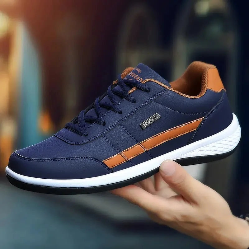 Mens Casual Sneakers Lace-Up Design