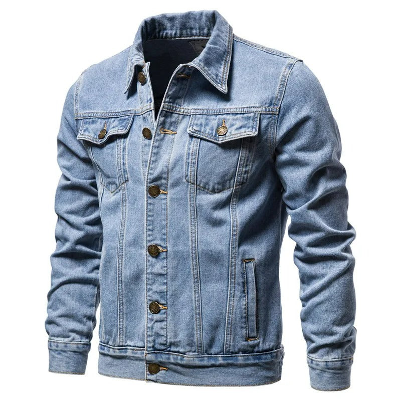 Mens Denim Jacket Comfortable Relaxed Fit - BritishMode