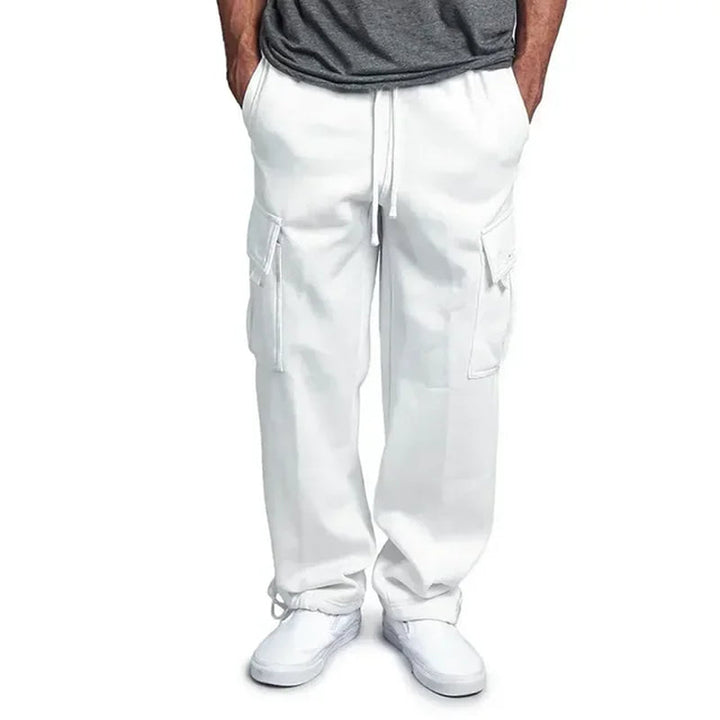Mens Cargo Jogging Trousers Fleece Comfortable Fit