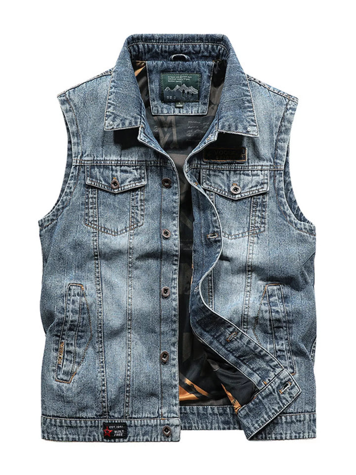 Mens Jeans Vest Big and Tall Fit