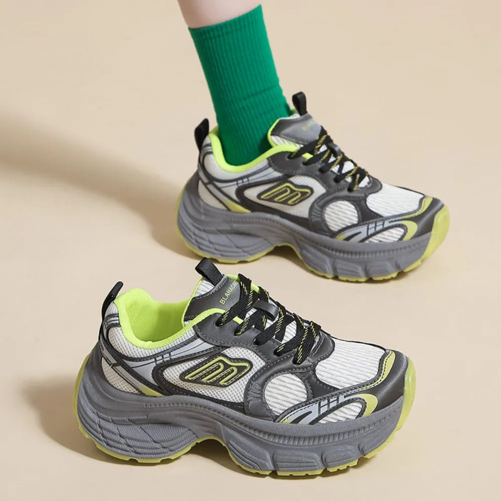 Unisex Running Shoes with Tie-Up Closure