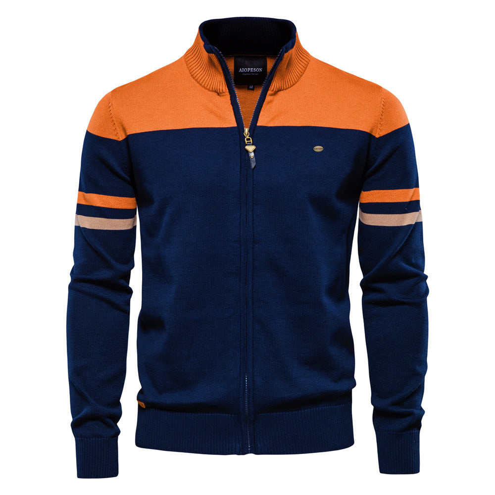 Mens Knitted Cardigan Sweater Classic Fit