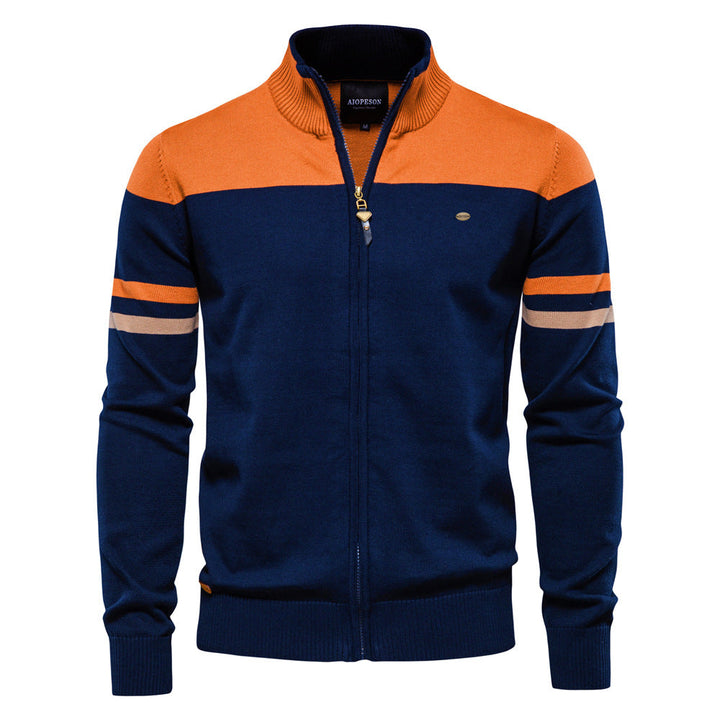 Mens Knitted Cardigan Sweater Classic Fit